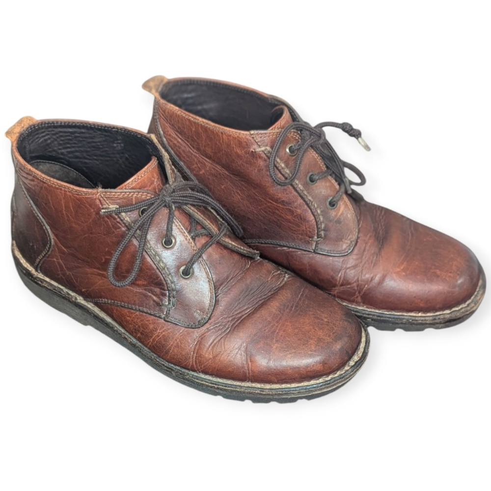 HS Trask Mens Chukka boots 10 M Shoes Brown Leather 1178 Vibram Gumlite lace up